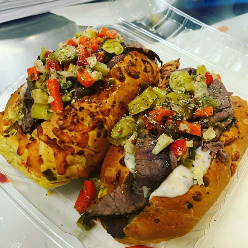 New York Sub carries an Italian beef sandwich