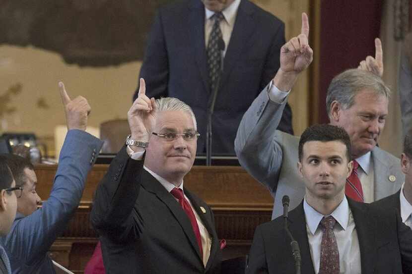 State Rep. Dan Huberty, R-Houston, chairman of the House Public Education Committee, smiled...