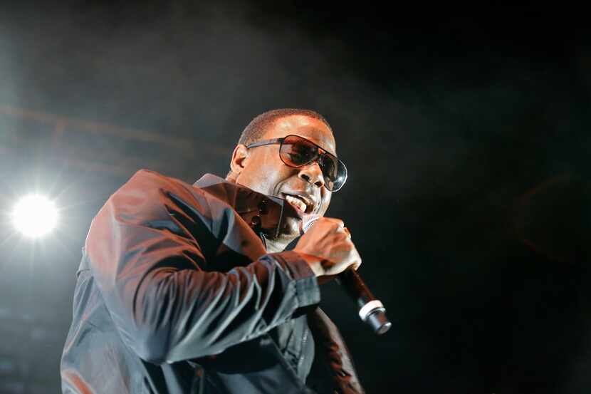 Doug E. Fresh performed during the Kings of the Mic concert at Gexa Energy Pavilion in...