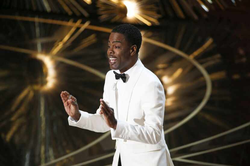 Chris Rock hosts the 88th Academy Awards ceremony at Dolby Theatre in Los Angeles, Feb. 28,...