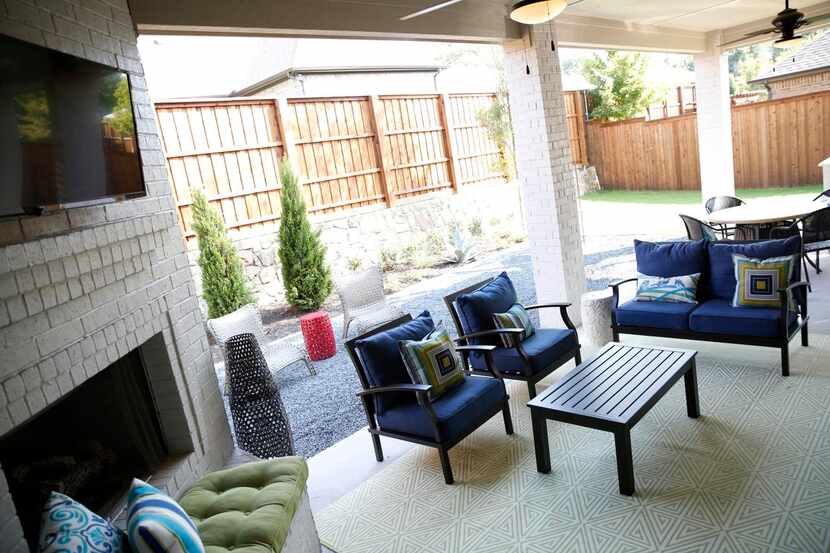 
The patio of the model home creates an outdoor living room of sorts. Felder also prides...