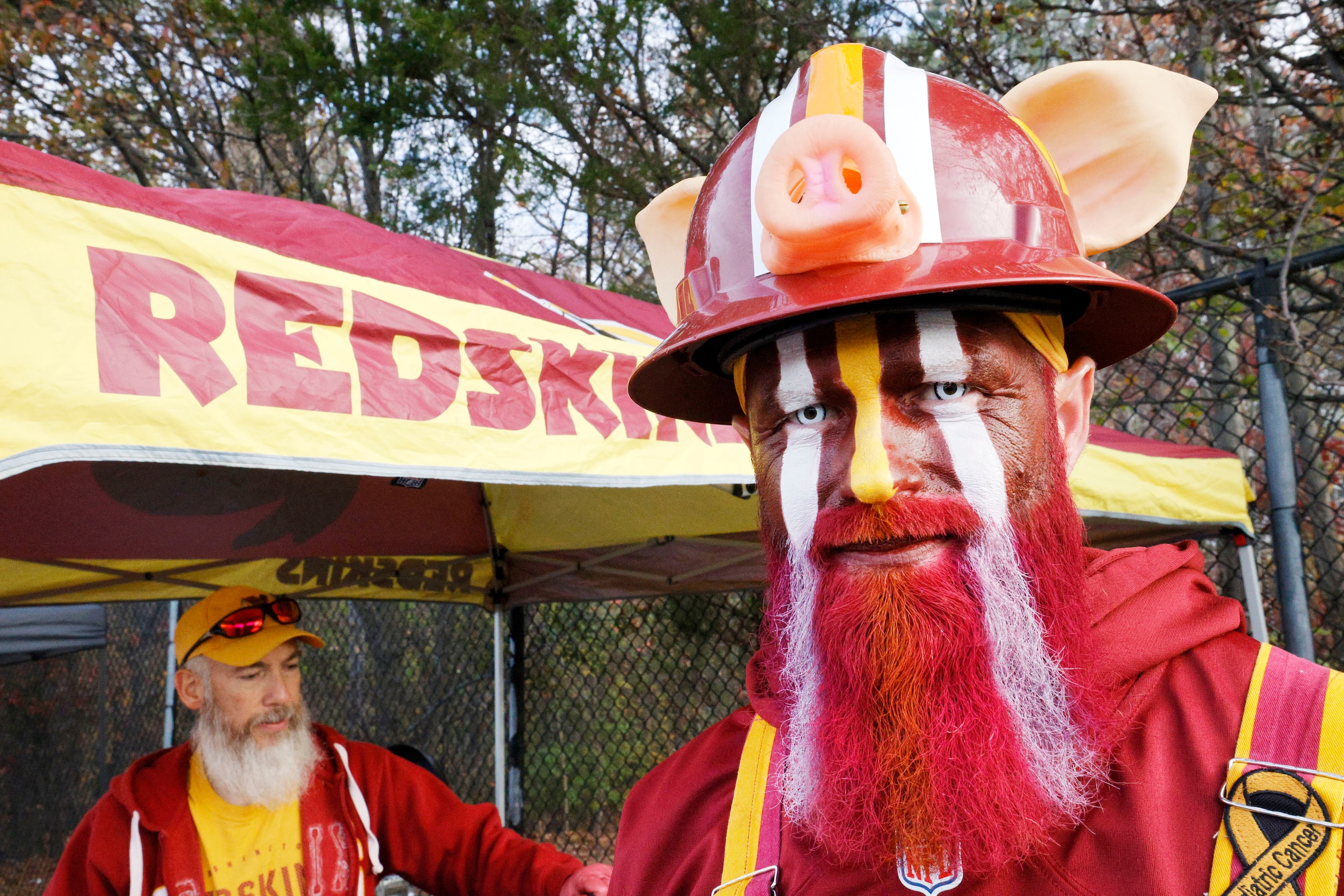 Jeff Rinehart, Jr. of Virginia, right, is seen as Chris Lopez of North Carolina cooks Texas...