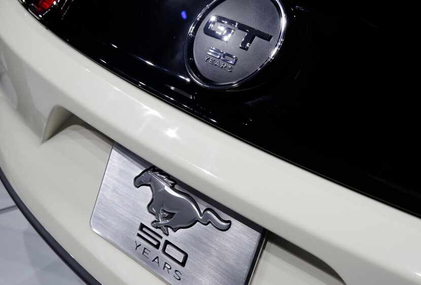 The 2015 Ford Mustang 50 Year Limited Edition is introduced at the 2014 New York...