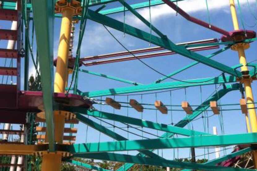 
Moody Gardens now offers a ropes course and a zipline.
