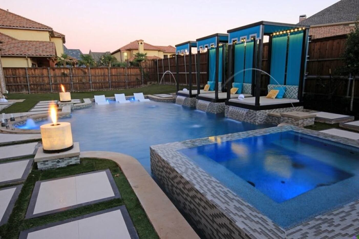 When considering seating, don't rule out cabana-style options for poolside spaces, Elaine...