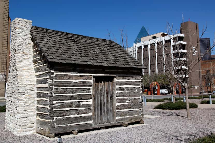 The so-called John Neely Bryan log cabin downtown is a restored replica of the city's first...