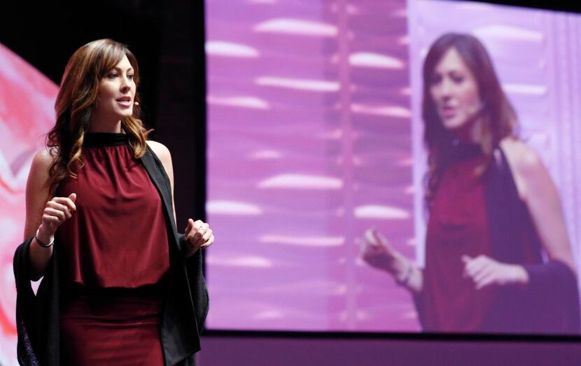 
Since partnering with Mary Kay, Abi Ferrin has spoken at events like the company’s first...