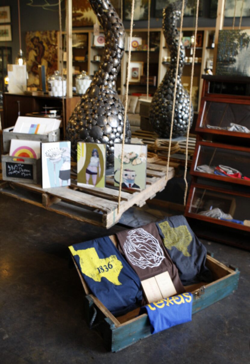 Curated, a new shop on McKinney Ave., photographed June 24, 2013. Interior view