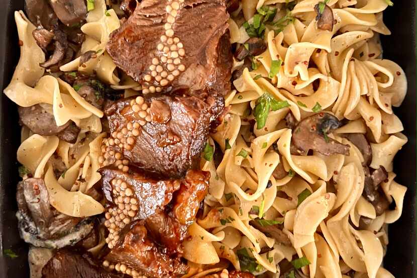 The short rib stroganoff at Standard Service is enough for dinner for two, plus leftovers.
