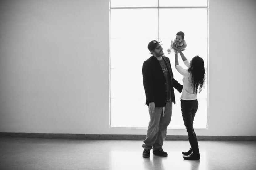  Kristain and Anzalee Rhodes had a professional photographer document their first family...