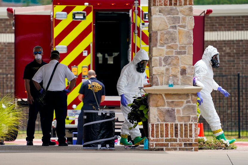 Plano Fire-Rescue officials were at Arbor Hills Memory Care Community on Monday, doing...