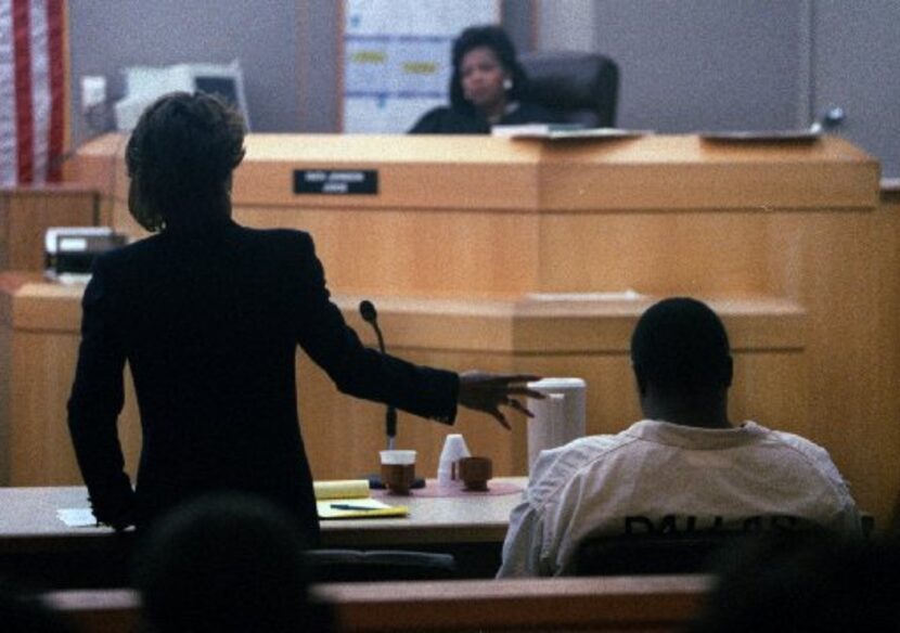 New District Attorney Faith Johnson sits on the bench back when she was a judge in the 363rd...