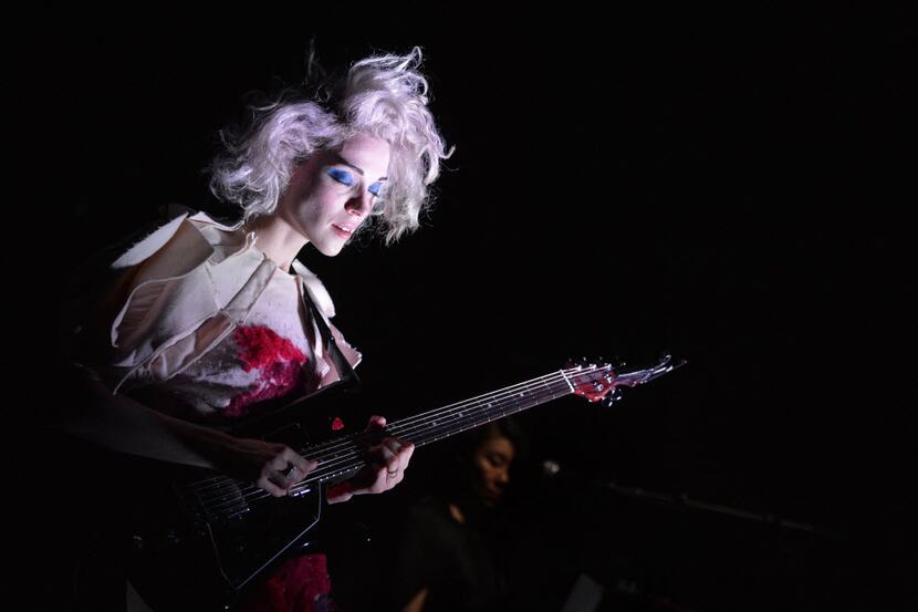 Annie Clark (St. Vincent) performs in concert, March 4, 2014, at the Haw River Ballroom in...