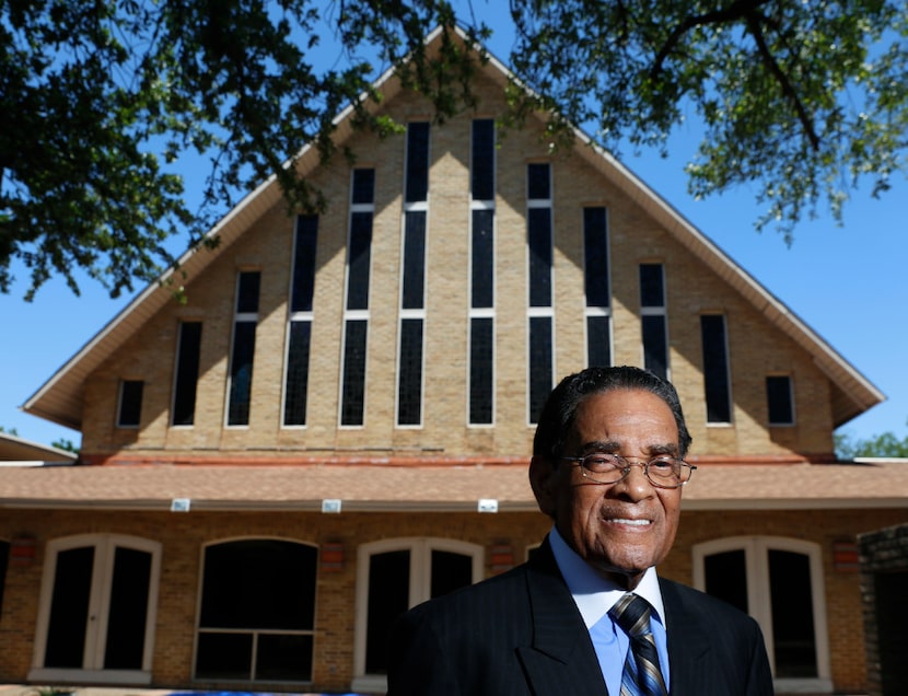 The Rev. Ronald E. Jones at his church, New Hope Baptist Church