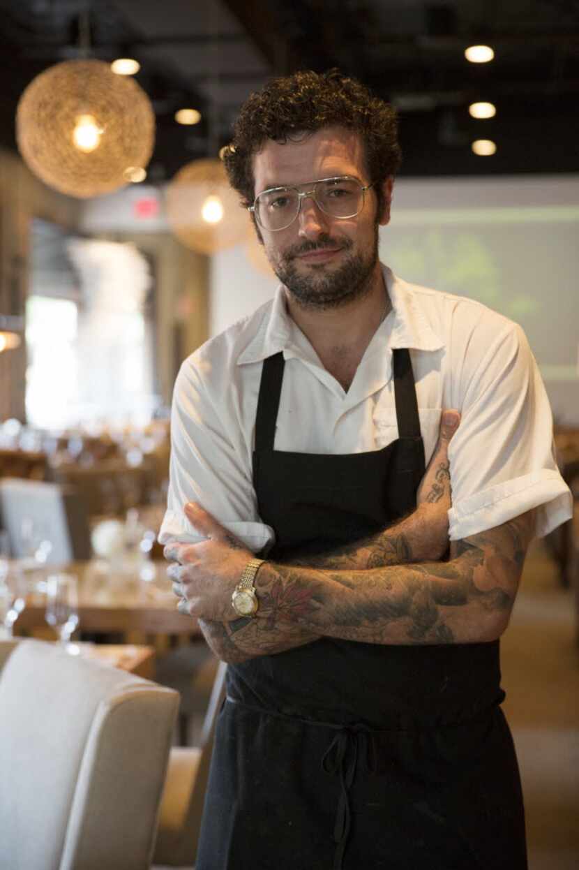 Ross Demers, when he was chef de cuisine at the Oak in 2015