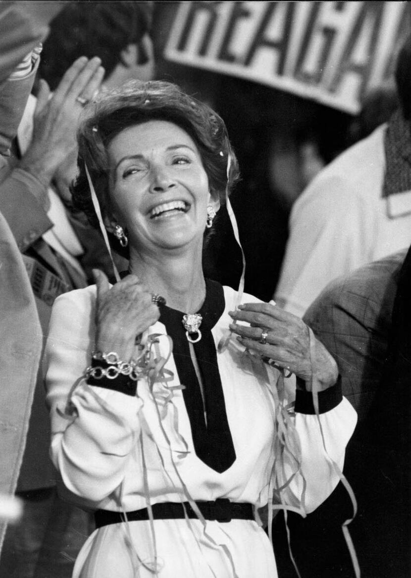 
Nancy Reagan at the Republican National Convention in Kansas City, Mo., in August 1976. 
