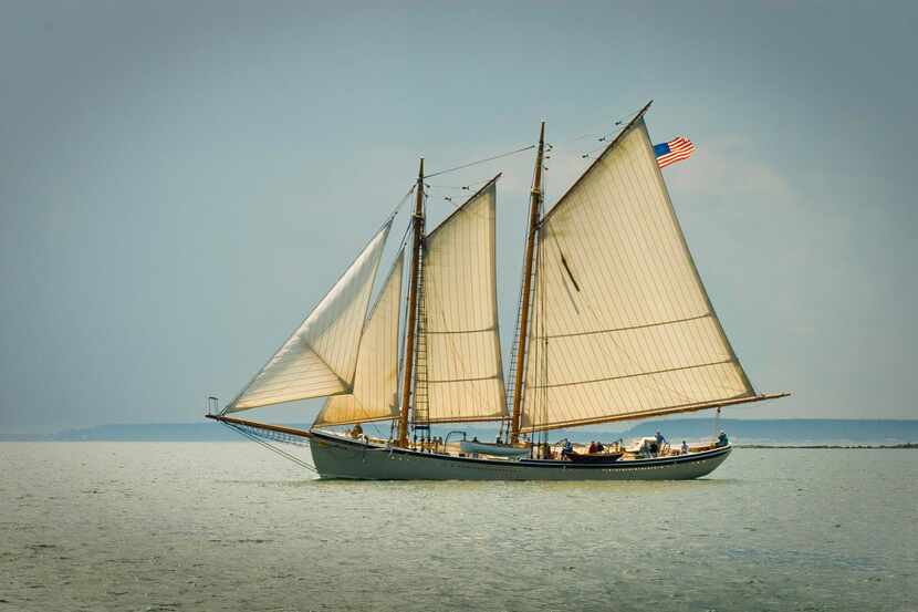 The  American Eagle  is one of the  schooners of the Maine Windjammer Association, at...