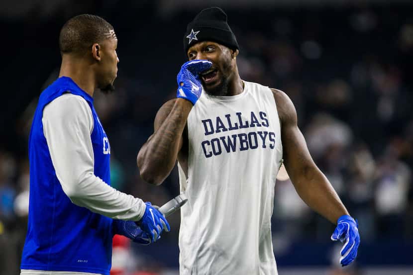 Dallas Cowboys wide receiver Terrance Williams (83) and Dallas Cowboys wide receiver Dez...