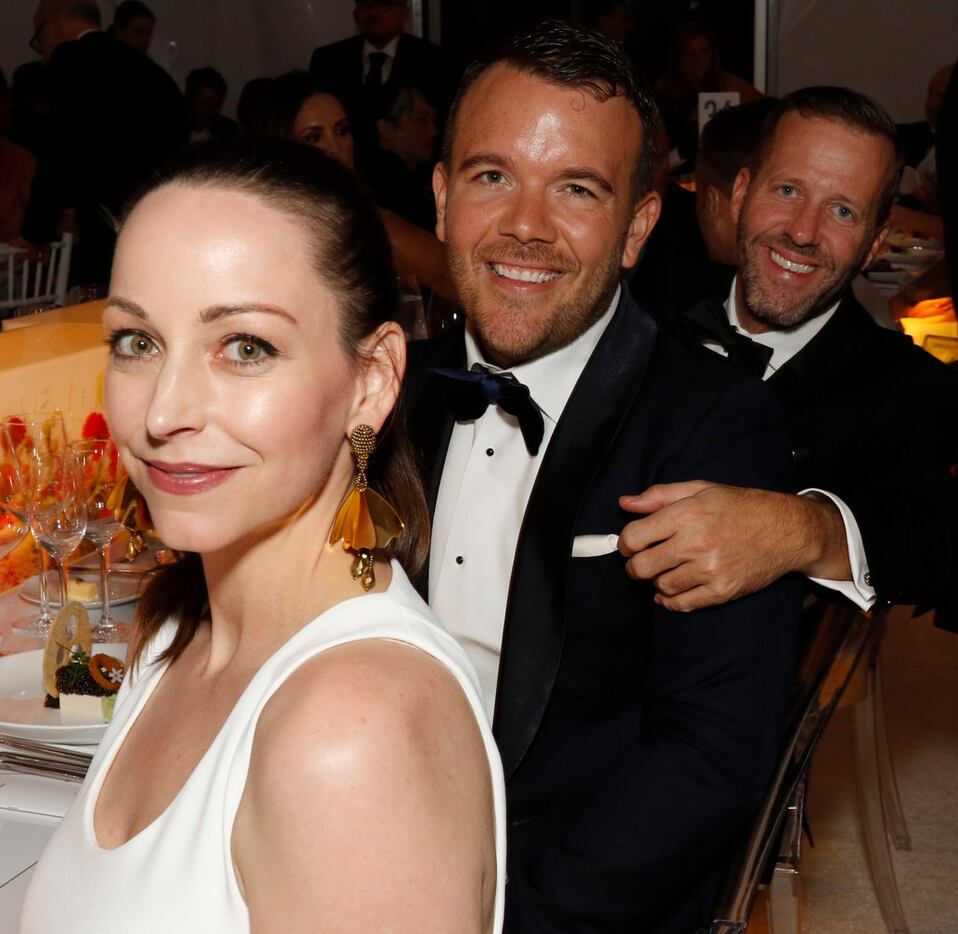 Melissa Ireland, Will Cromley and Michael Patrick at the TWOxTWO for AIDS and Arts event at...