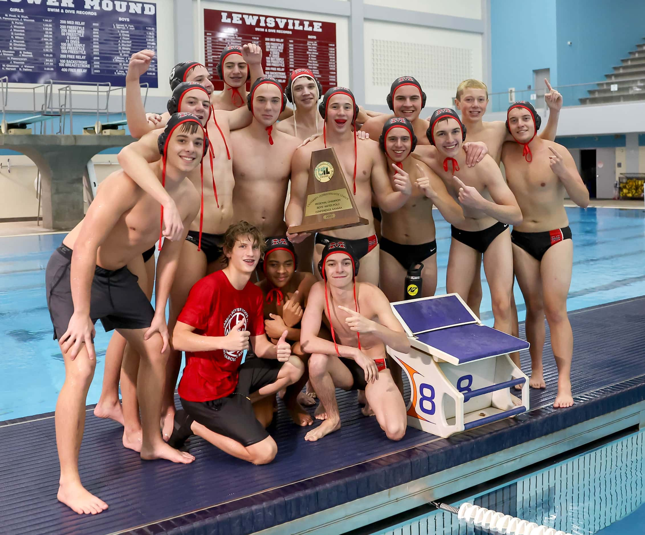 Flower Mound Marcus beats Southlake Carroll, 18-6 in the 6A Region I boys water polo final...