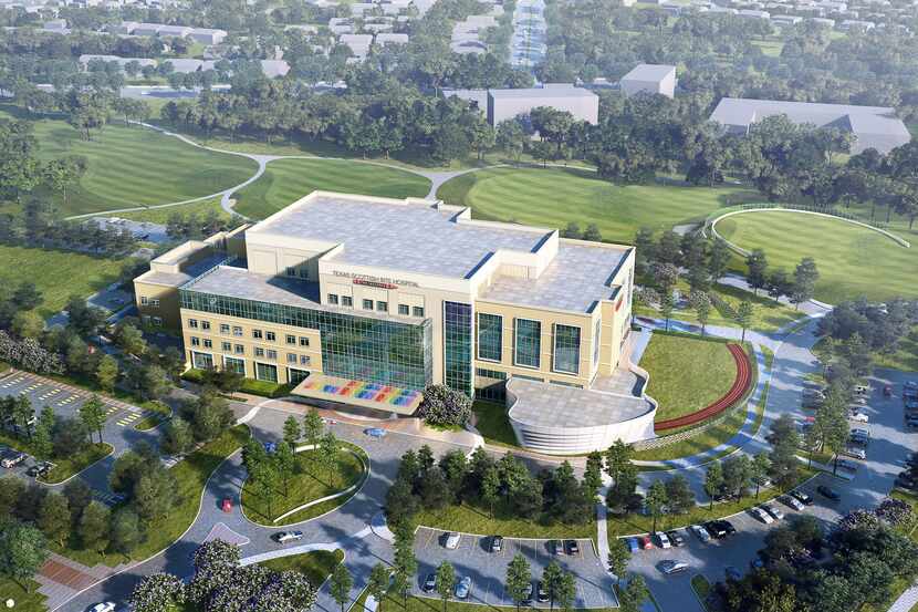 The new Scottish Rite Hospital medical center in Frisco is being built at Dallas North...