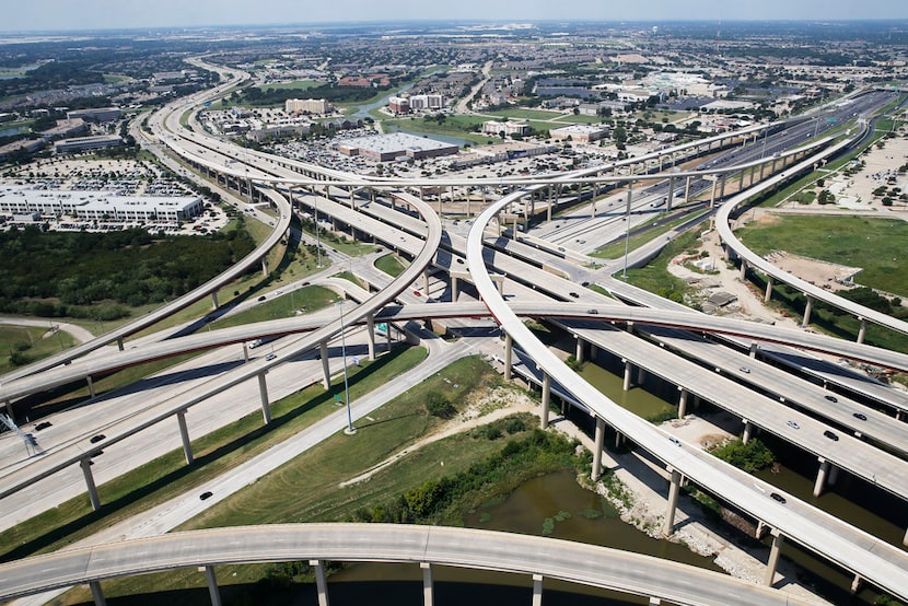 Intersection of Interstate 35 and Sam Rayburn Tollway in in Lewisville on Thursday, August...