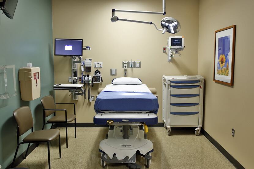 File photo of an empty patient exam room 
