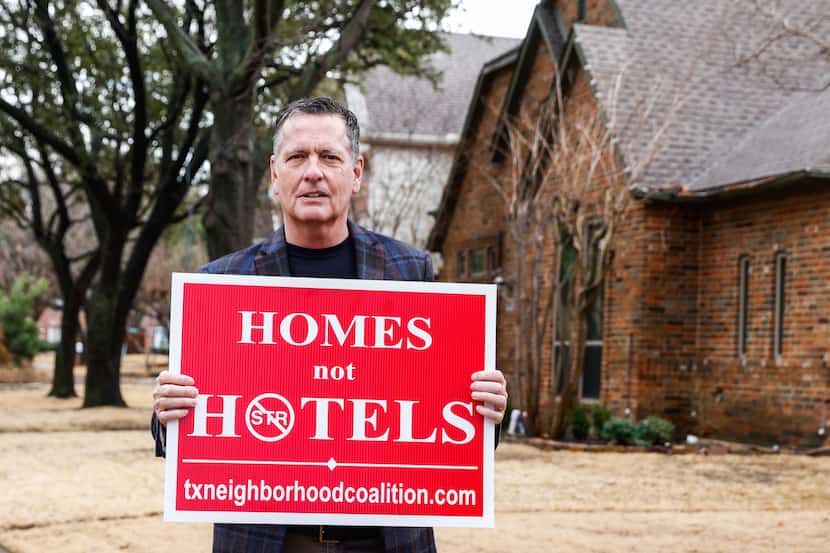 Bill France, the leader of the Plano Texas Neighborhood Coalition, poses for a portrait in...