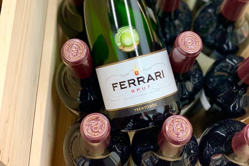 Ferrari Brut non-vintage sparkling wine can be difficult to find in Dallas-Fort Worth, but...