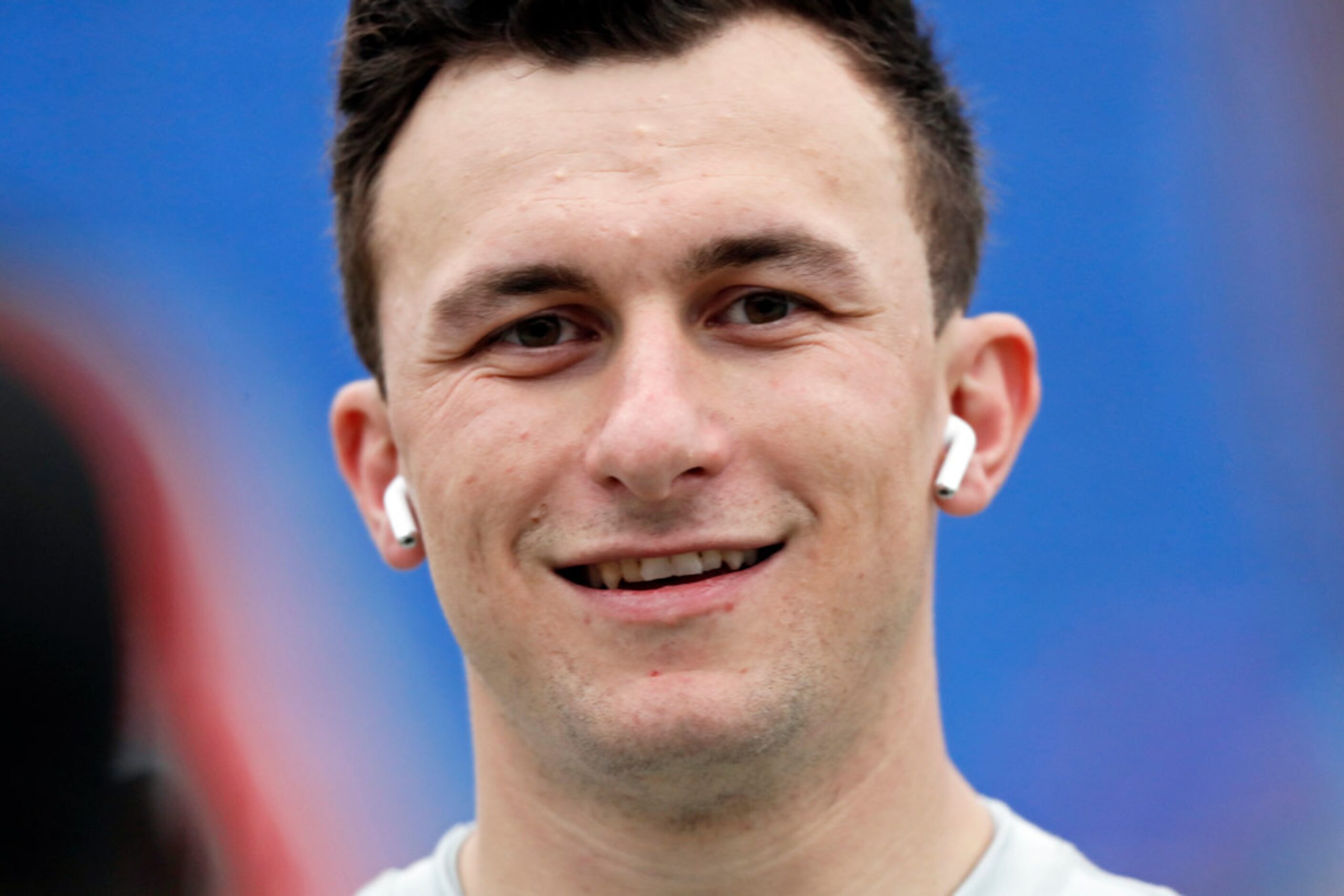 Memphis Express quarterback Johnny Manziel is seen before an AAF football game against the...