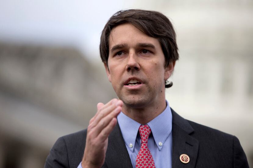 FILE - In this Feb. 27, 2013, file photo, Rep. Beto O'Rourke, D-Texas speaks during a news...