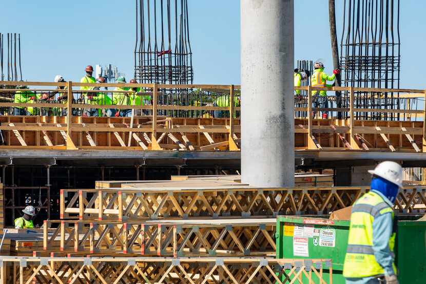 The Dallas area has added more than 7,000 building sector jobs since last October.