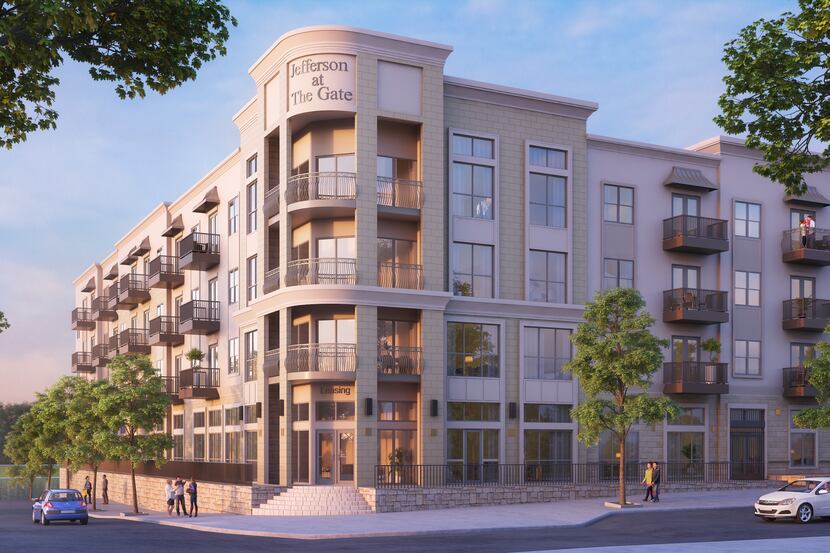 The Jefferson at the Gate apartments are in the $700 million Gate development on the Dallas...