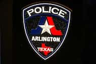The seal of Arlington Police Department photographed at its headquarter in Arlington, Texas...