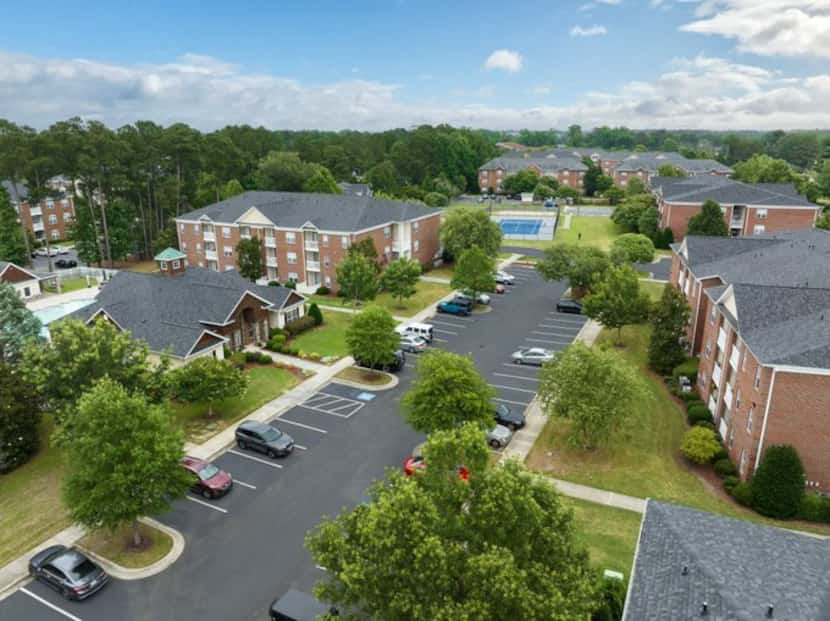 The Waterford Place apartments in Greenville, N.C., were acquired in the deal alongside nine...