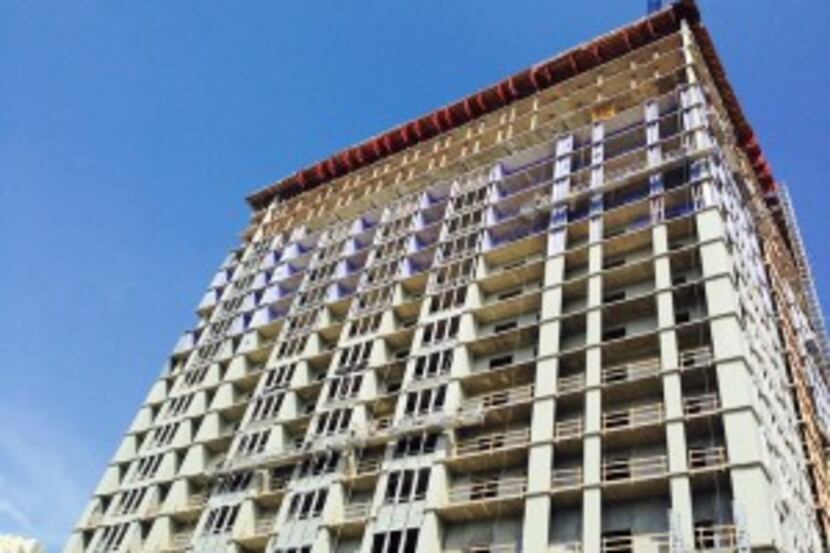  StreetLights Residential has completed structural work on its 23-story high-rise off...