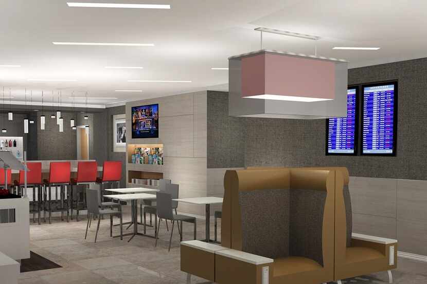  American Airlines has released a rendering of what its Phoenix Admirals Club will look like...