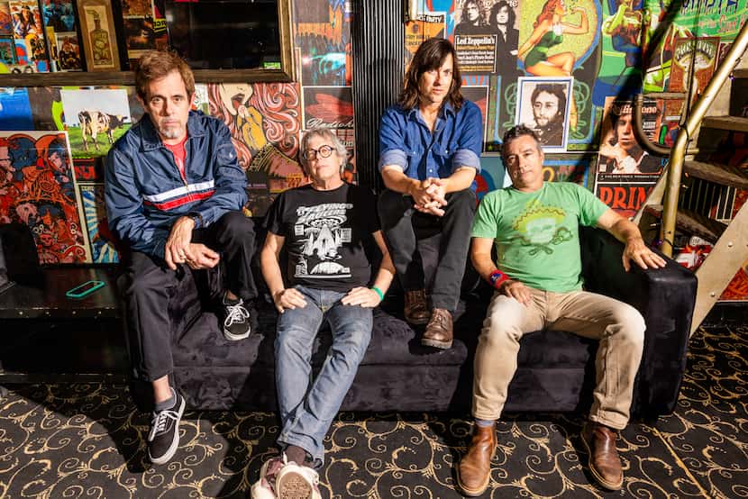 Old 97's backstage at The Fonda Theater in Los Angeles, Calif., on Saturday, April 6, 2024.