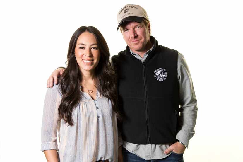 FILE - In this March 29, 2016, file photo, Joanna and Chip Gaines pose for a portrait in New...