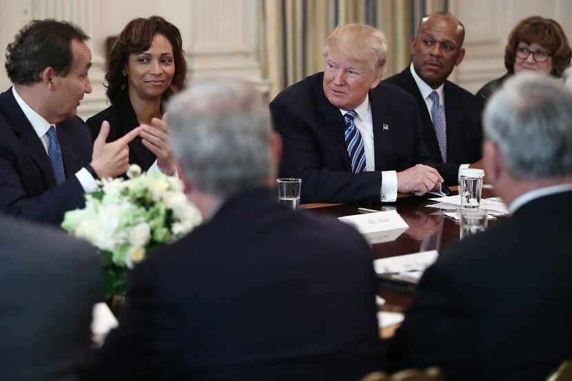 President Donald Trump met with representatives of the airline industry Thursday at the...