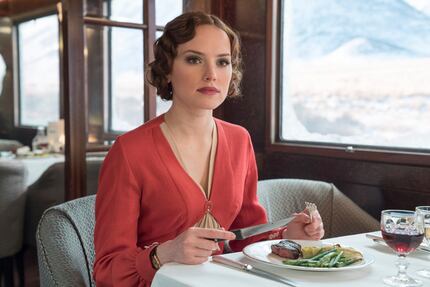 This image released by Twentieth Century Fox shows Daisy Ridley in a scene from, "Murder on...