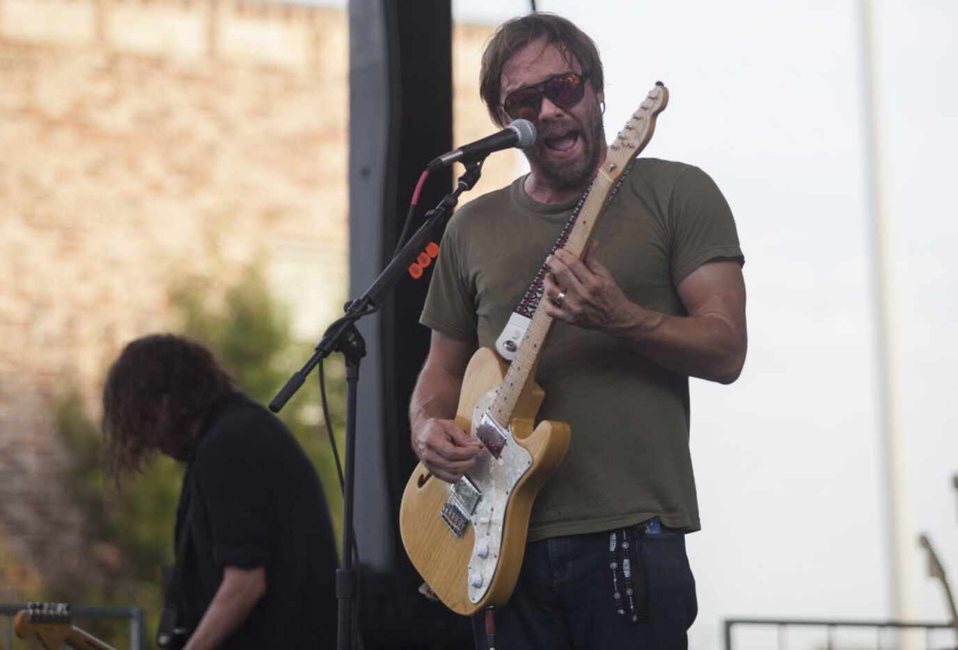 Mineral performs on the Audacity Brew House main stage during the final day of Oaktopia on...