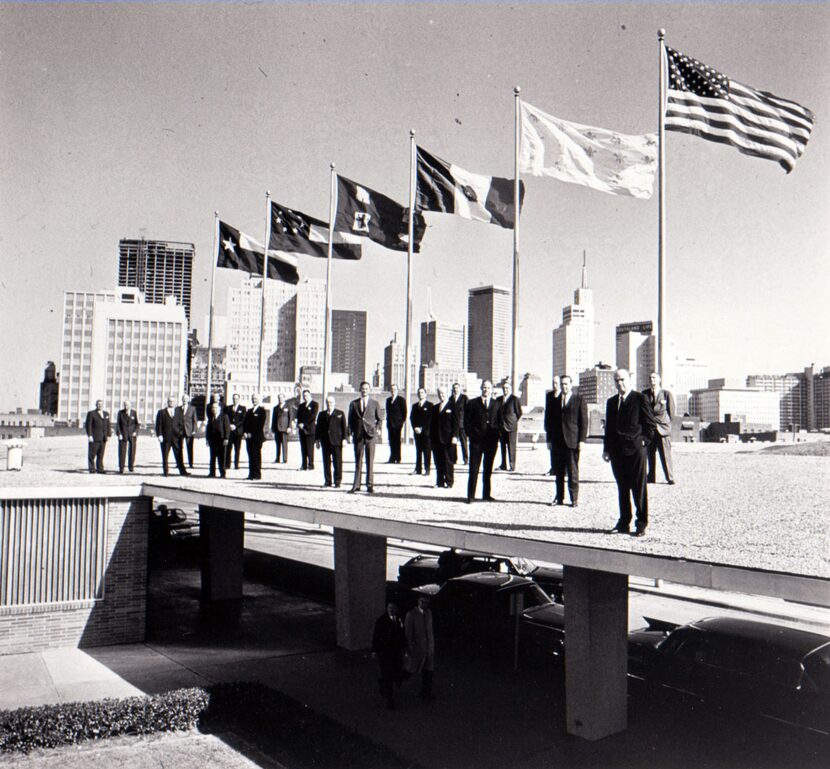 This photo ran in Fortune in 1964. The board of directors of the Dallas Citizens Council...