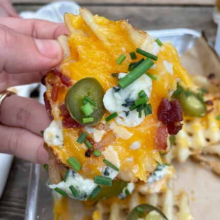 Cheese fries at Goodfriend Beer Garden & Burger House in East Dallas