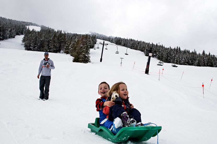 The family-friendly Turner Mountain offers sledding, and children 6 and younger ski free.