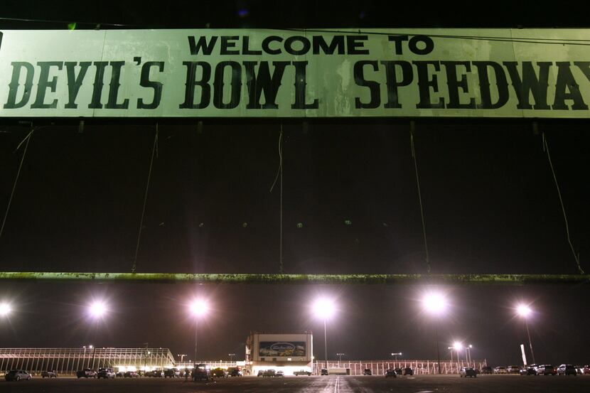 The Devil's Bowl Speedway in Mesquite, Texas, pictured on Saturday, April 28, 2007.