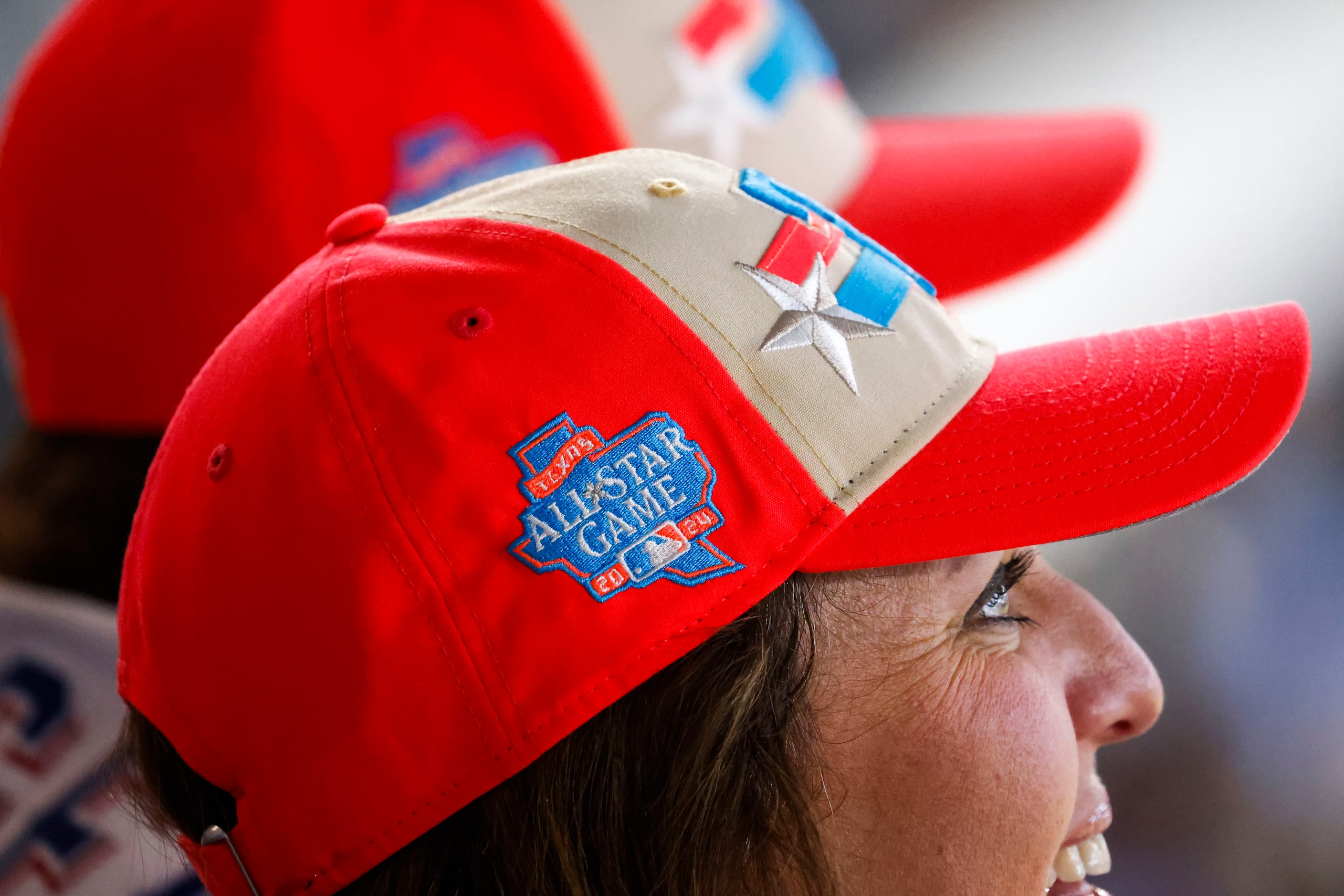 Crowd watch the MLB All-Star baseball game, on Tuesday, July 16, 2024, at Globe Life Field...