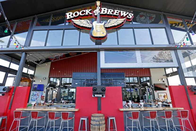 The bar in the patio area at Rock & Brews in The Colony, Texas, Tuesday, March 8, 2016. (Jae...