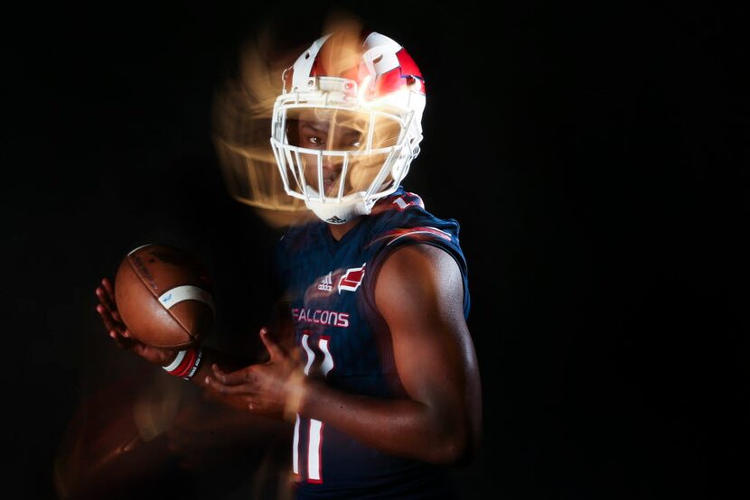 Bishop Dunne senior defensive back Brian Williams poses for a photograph Wednesday, Jan. 9,...