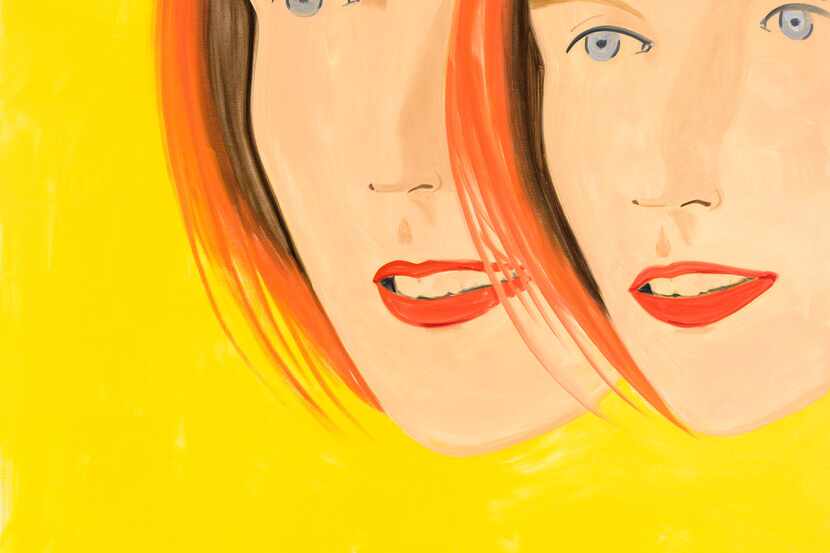 Alex Katz's Emma 3, a 2017 oil-on-linen piece, is part of his exhibition at the Dallas...